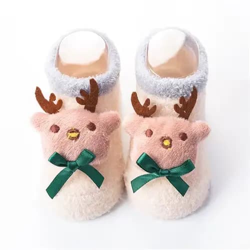 Chaussettes de noël pour filles garçons nouveau-né bébé garçon fille chaussettes anti-dérapant corai