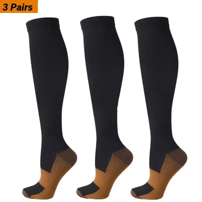 Chaussettes de compression pour femmes et hommes, anti-fatigue, soulagement de la douleur, bas de co