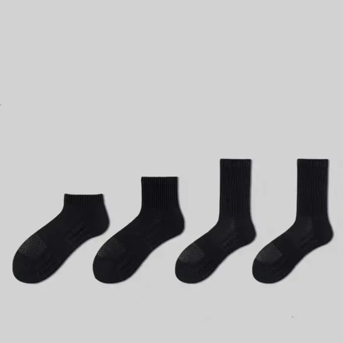 Chaussettes de sport pour hommes, bas en coton éponge, mi-mollet et au-dessus du mollet, chaussettes