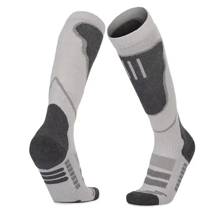 1 paire de chaussettes thermiques en laine mérinos pour hommes et femmes, chaussettes de Compression