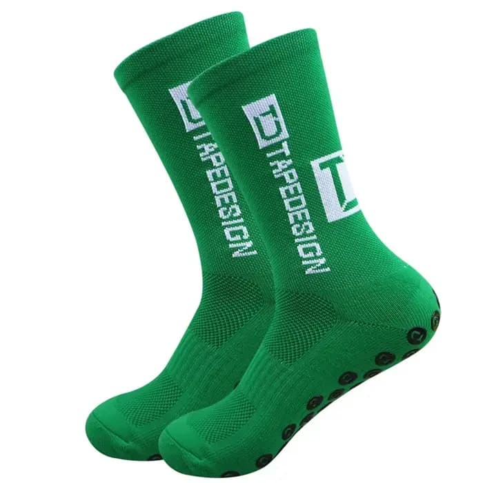 1 paire de chaussettes de football antidérapantes pour hommes, chaussettes de cyclisme antidérapante