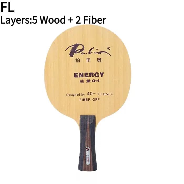 Palio Energy 03-06 Raquette de tennis de table professionnelle en fibre de carbone et bois, lame off