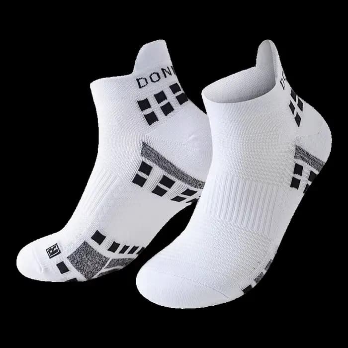 WRELS Chaussettes de sport courtes antidérapantes, coupe basse, décontractées, absorbant la transpir