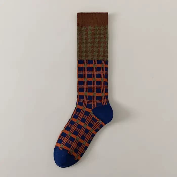 Chaussettes mollet pour femmes, imprimé à la mode, Kawaii, douces, sous le genou, longues, automne h
