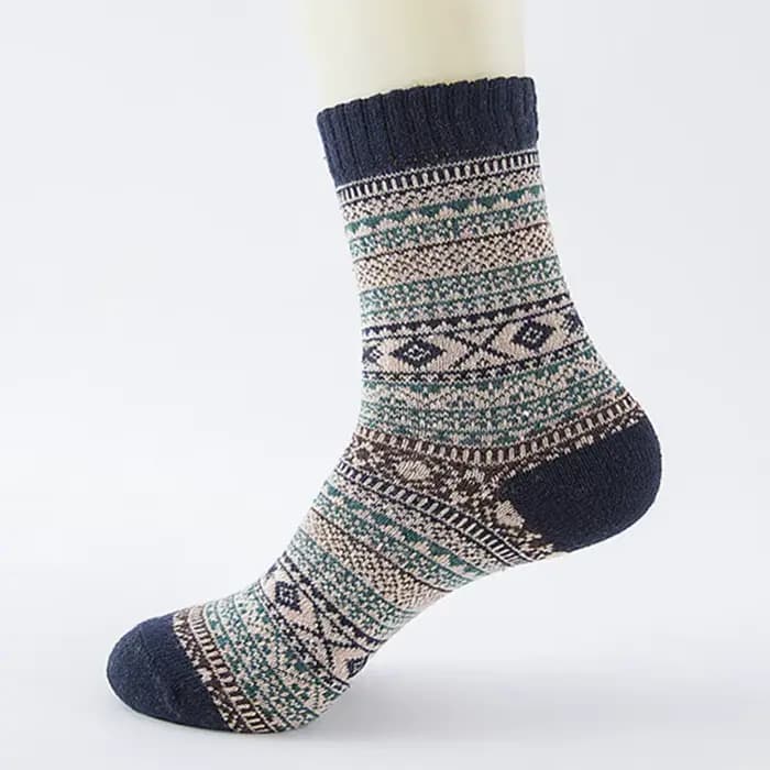 Chaussettes décontractées en laine de lapin pour hommes, douces et épaisses, chaudes et respirantes,