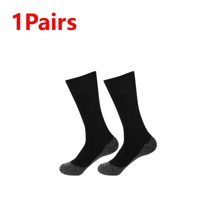 1-3 paires de chaussettes auto-chauffantes d'hiver chaussettes chauffantes thermiques doux élastique