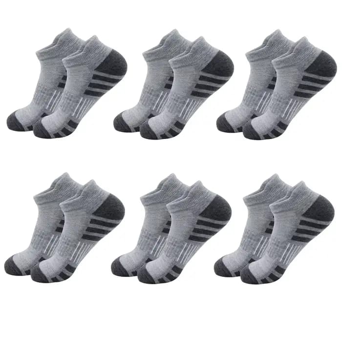 6/24 paires de chaussettes de course athlétiques à la cheville, chaussettes de sport rembourrées et