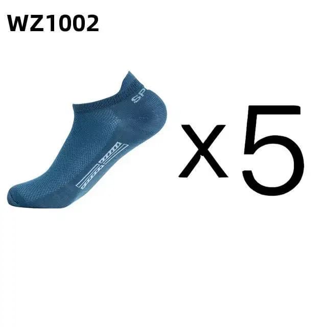 5 paires de chaussettes de cheville pour hommes de haute qualité, chaussettes de sport en coton resp