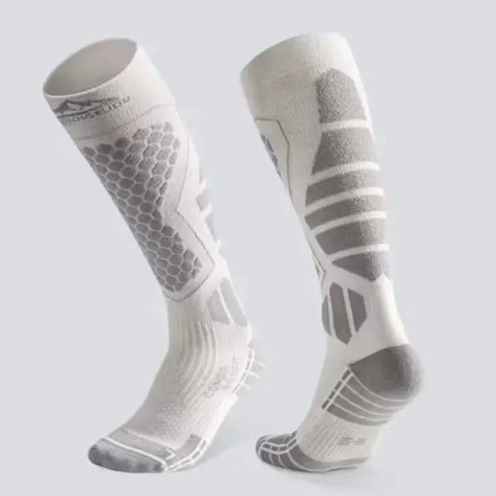 Chaussettes de Ski épaisses, respirantes, thermiques, hautes, évacuant l'humidité, antidérapantes, b