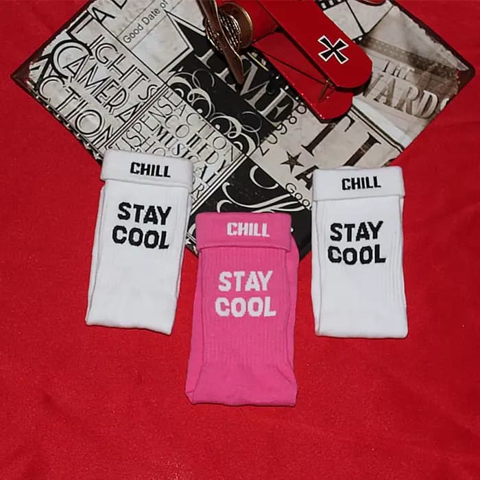 Chaussettes de Skateboard pour hommes, 3 paires, chaussettes de Skateboard, en coton Orange, avec le