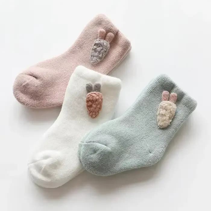 Chaussettes Chaudes et Douces pour Bébé Garçon et Fille, Mignonnes, Automne et Hiver