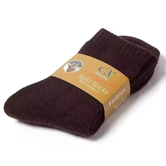 Nouveau hiver Super plus épais chaussettes chaudes laine hommes femmes chaussettes solides laine mér