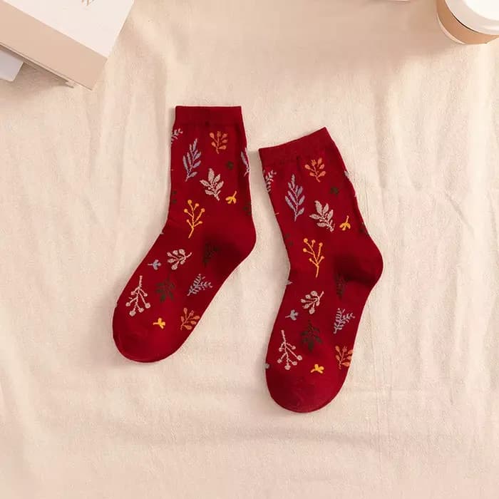 Femme chaussettes Style japonais imprimer filles doux longues chaussettes mode coréenne coton doux H