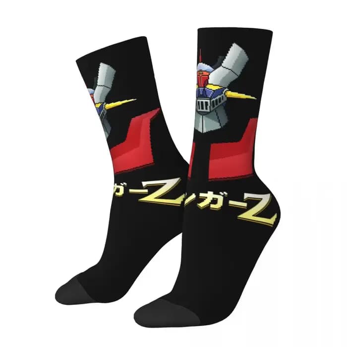 Nouveau homme hommes chaussettes décontracté Actarus Mazinger Z Manga chaussette Robot Goldorak Gren