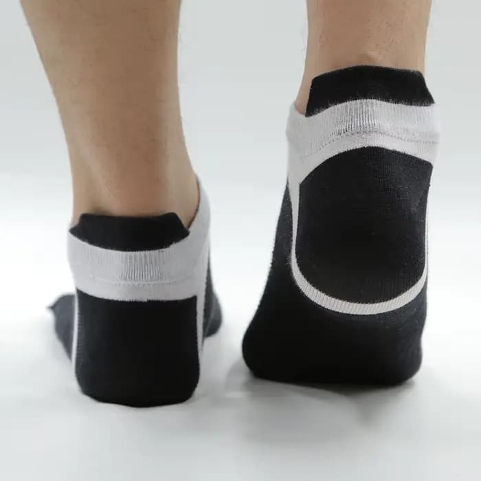 Chaussettes de Sport pour hommes, maille de cheville, coton, courtes, blanches, absorbant la sueur,