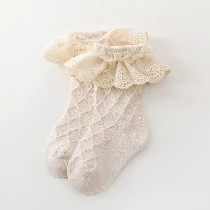 Chaussettes à volants pour filles de 0 à 3 ans, chaussettes à la mode pour nouveau-nés et tout-petit