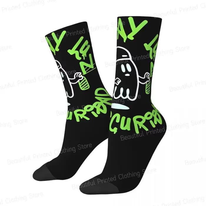 Rared Feid Ferxxo Mor No Le Temas A La Oscuridad-Chaussettes unisexes, quatre saisons, chaudes, amus