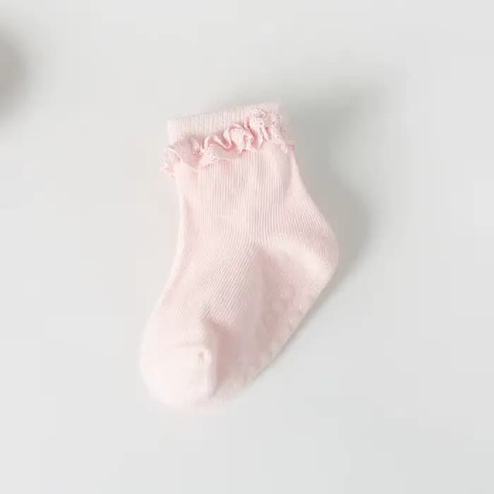 Belle chaussette infantile dessin animé nouveau-né bébé chaussettes distribution de colle anti-dérap
