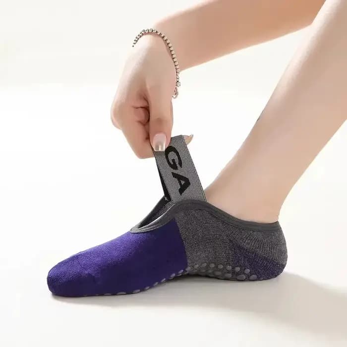 Chaussettes de Yoga antidérapantes professionnelles pour femmes, dos nu, Bandage, Pilates, pantoufle