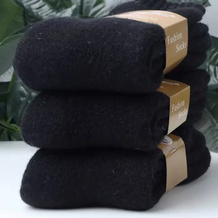 Chaussettes en laine ultra épaisses pour hommes en automne et en hiver, épaisses avec polaire pour g
