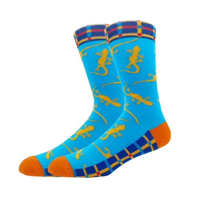 Mode homme automne hiver Skateboard chaussettes heureux créatif pingouin dauphin requin koala chauss