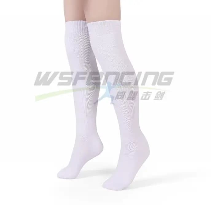 Chaussettes de sport de couleur blanche, accessoire de sport