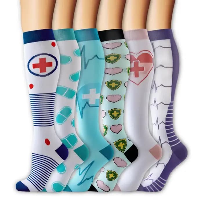 Chaussettes de compression pour le yoga et le sport, contrôle de l'humidité et résistance aux odeurs