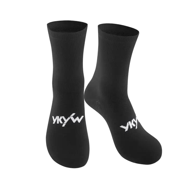 YKYWBIKE 2026 Chaussettes de sport unisexes micro-réfléchissantes pour vélo de route, course à pied