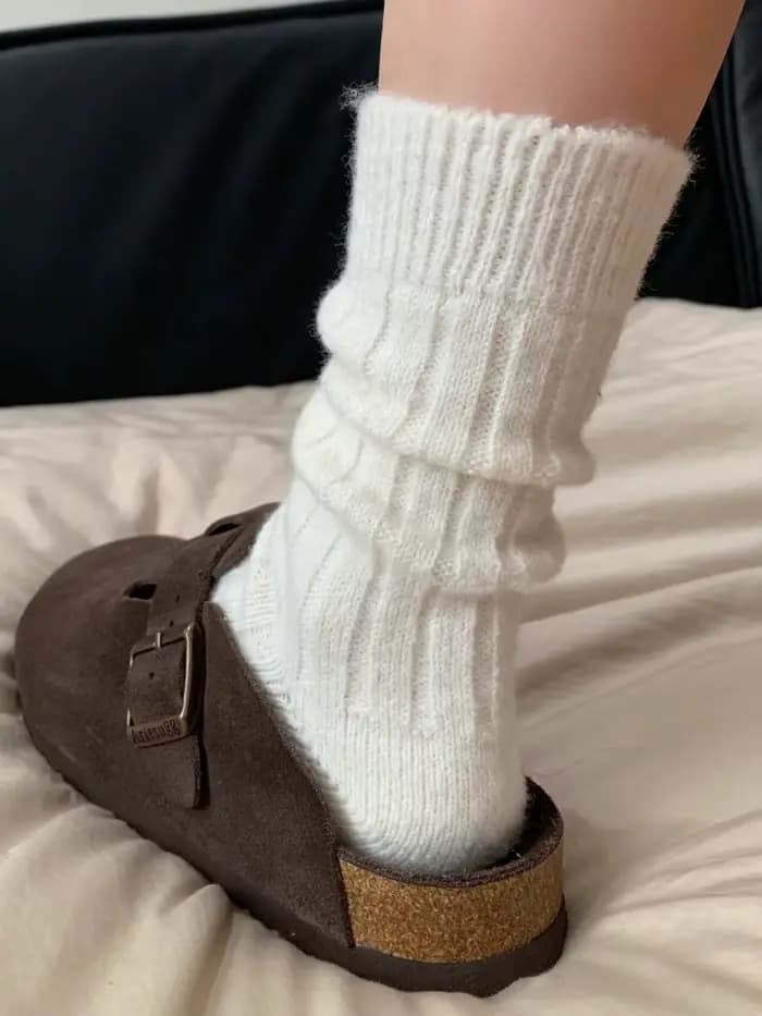 Nouveau hiver cachemire laine femmes chaussettes décontracté mode japonaise couleur unie plus épais