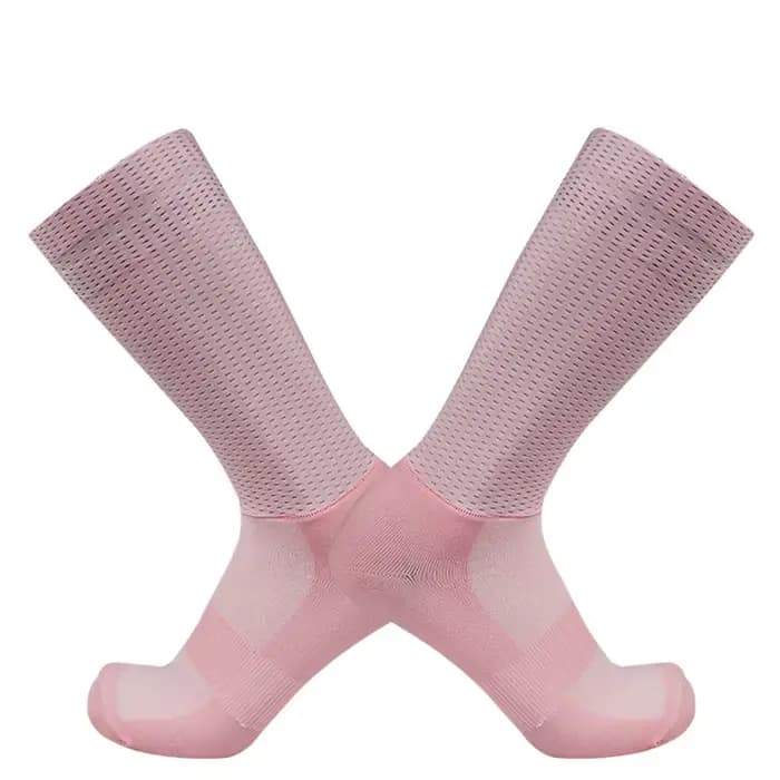 Chaussettes d'équipe coordonnantes Aero Pro pour hommes, en silicone, pour vélo, sport, course à pie