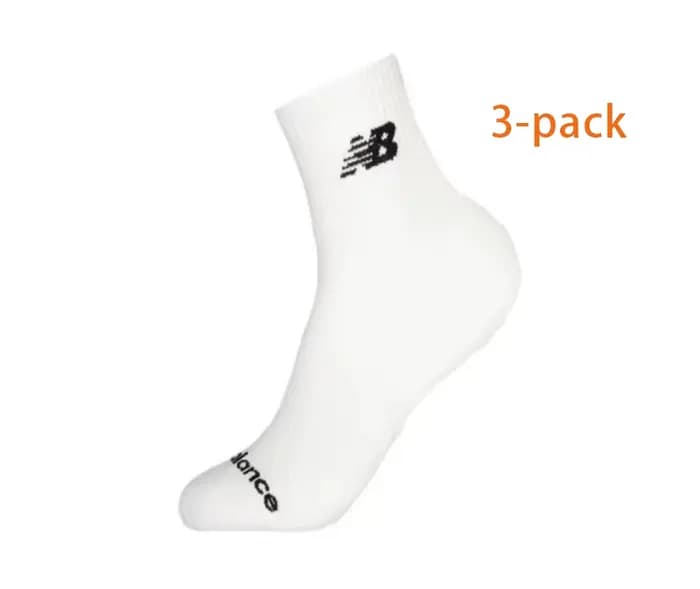 New Balance Chaussettes courtes confortables, douces et respectueuses de la peau (unisexe, lot de 3,