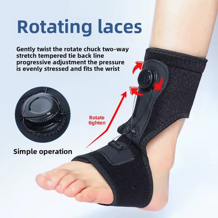 Support de cheville Compression pied goutte orthèse Varus orthèse Fascia plantaire rééducation fixe