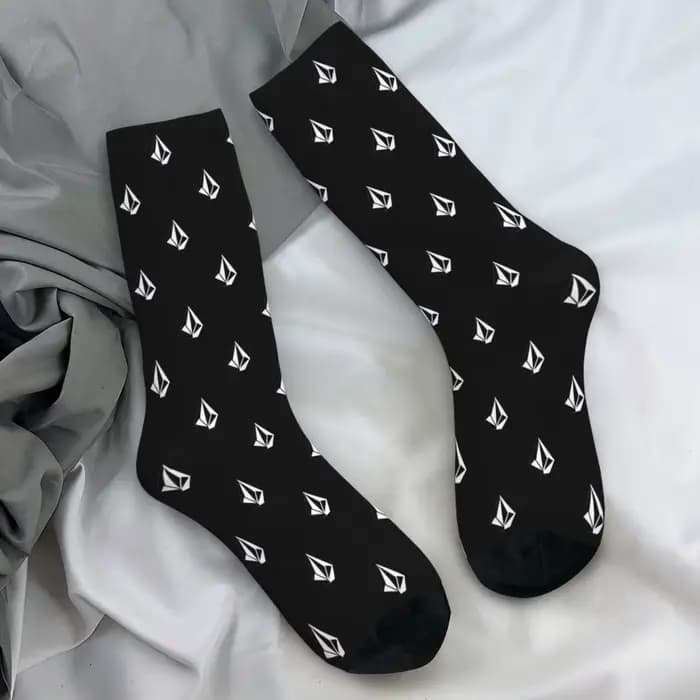 Chaussettes unisexes pour hommes, bas en diamant avec Logo Volcom, chaussettes d'hiver confortables