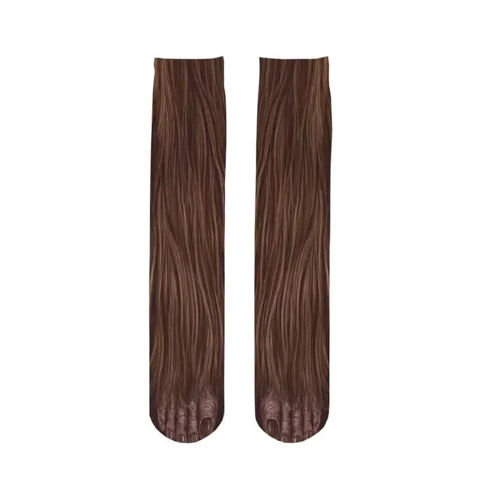 Funny Tiger Leopard Skin Socks For Women Elastic Multiple Choice Animal Paws Unisex Nylon Stockings