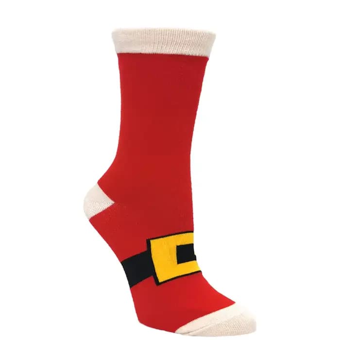 1 paire de chaussettes de noël en forme d'élan pour femmes et hommes, chaussettes mi-tube de personn
