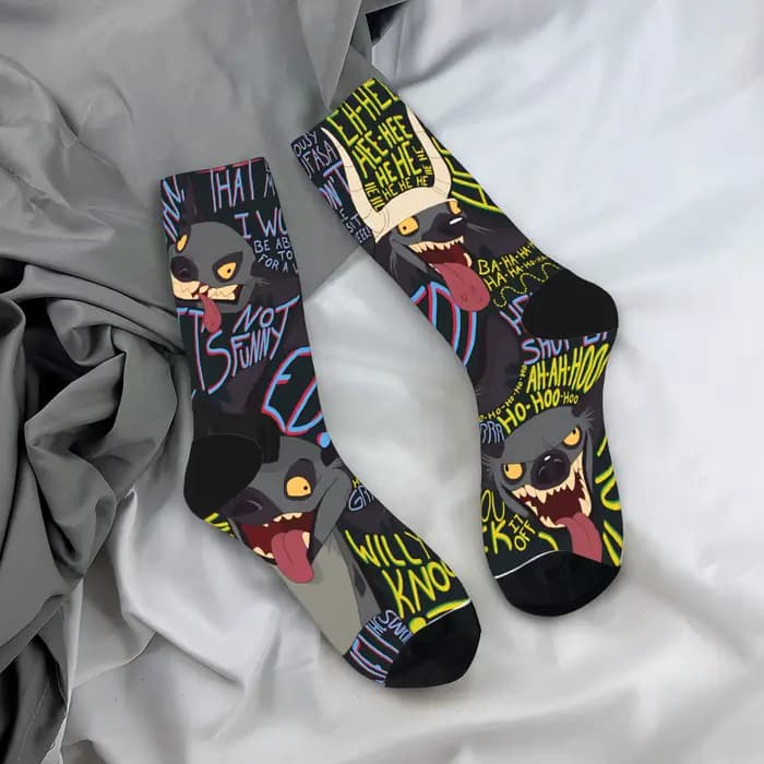Chaussettes The Lion King, chaussettes graphiques antidérapantes pour hommes, chaussettes confortabl