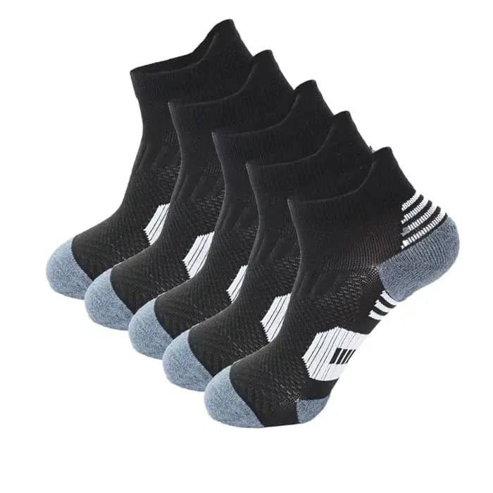 5 paires de chaussettes de printemps pour hommes, chaussettes de sport en tricot épais, Fitness en p