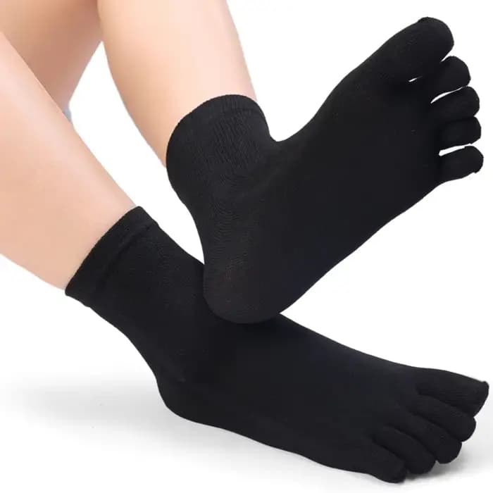 Chaussettes élastiques en coton à cinq orteils, respirantes, Anti-odeur, pour hommes et femmes, mult