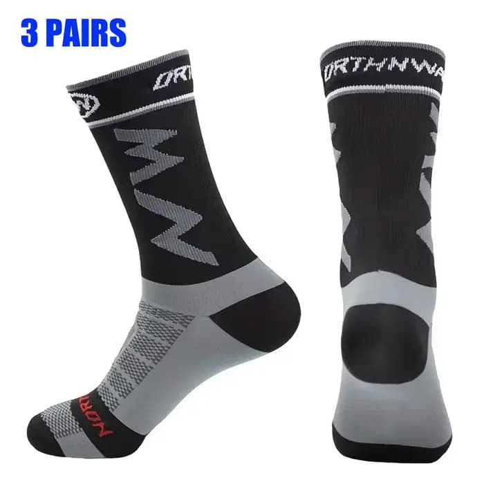 3 paires de chaussettes de sport respirantes de haute qualité, adaptées à la course à pied, au cycli