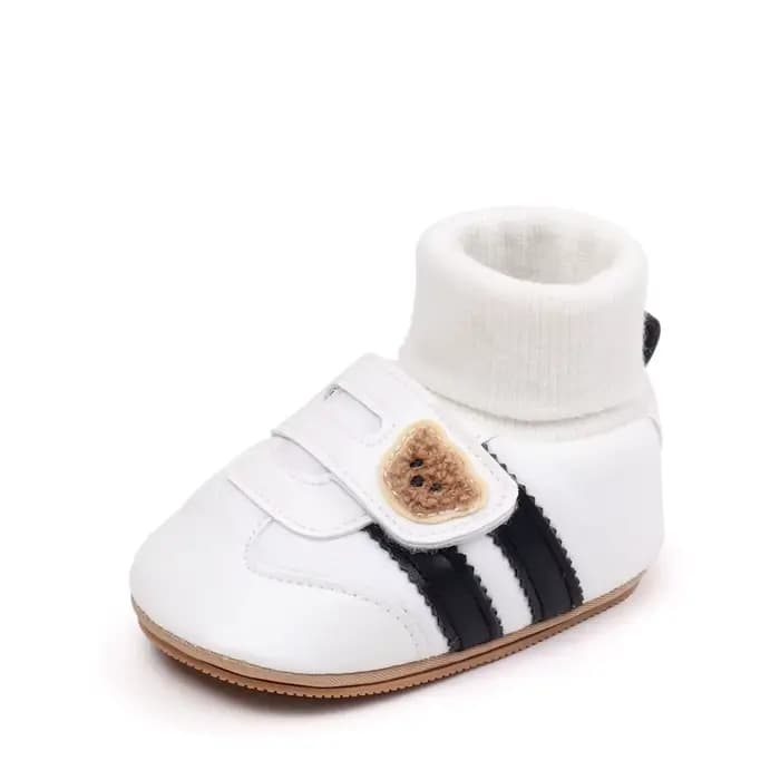 Chaussures chaussette en coton doux pour bébé, baskets de haute qualité, style couvert de rinçage, d