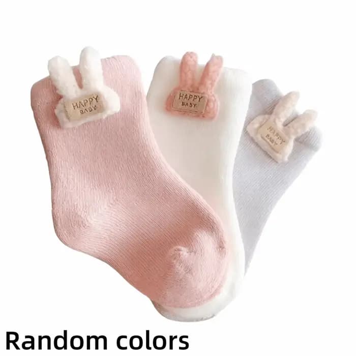 Nouvelles chaussettes chaudes en coton pour bébé, chaussettes épaisses et douces pour nourrissons, c