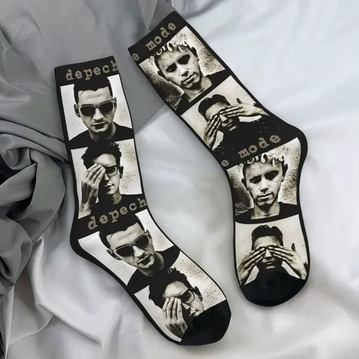 Chaussettes Gothiques Respirantes et Antidérapantes pour Homme, Bas de Cyclisme Personnalisés, Mode
