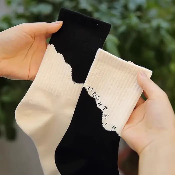 Chaussettes de mode désodorisantes Hip Hop Skateboard rayé mi Tube chaussettes couleur unie respiran