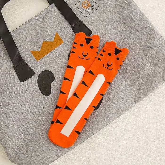 Bébé garçon filles genou haute chaussette coton renard Animal longues chaussettes enfants 0-6 ans ch