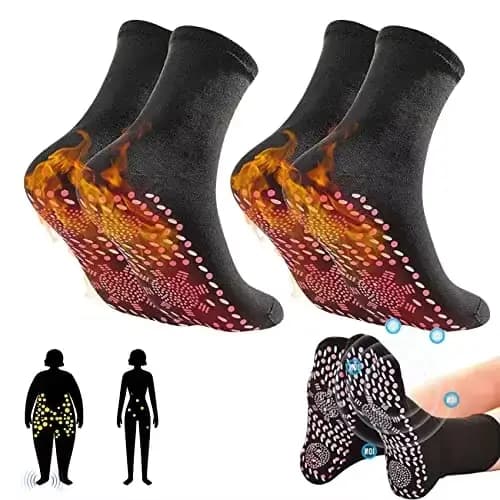 1 paire Tourmaline minceur santé chaussette auto-chauffant chaussettes magnétique auto-chauffant cha