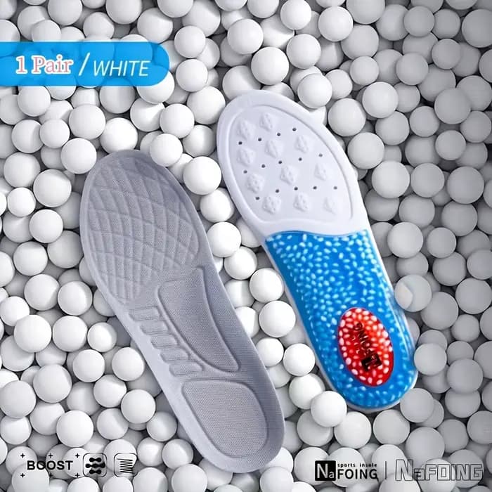 1 paire de semelles intérieures de Sport technologie nuage 4D pour chaussures, coussin d'air en PU d