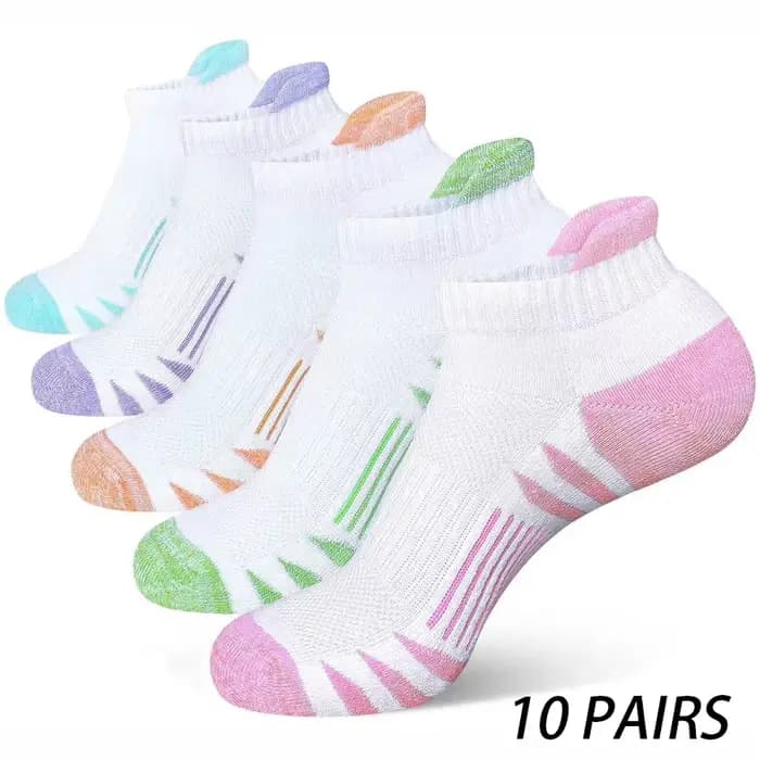 10 paires de chaussettes de sport – modèle coupe basse pour un ajustement confortable, idéales pour