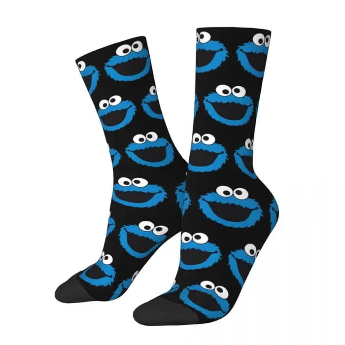 Plus en magasin SESAMEs STREETs chaussettes unisexes confortables, chaussettes d'impression 3D heure