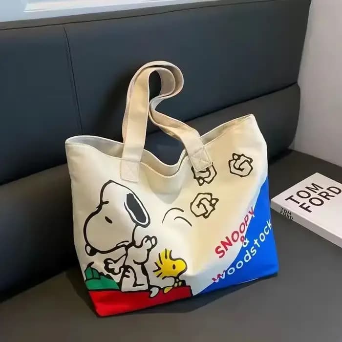 Snoopy Girl nouveau dessin animé mignon mode polyvalent voyage décontracté léger grande capacité sto