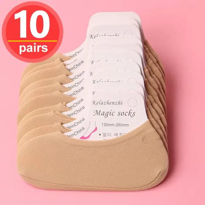 Femmes été chaussettes invisibles chaussures doublure formateur ballerine bateau chaussettes dames p